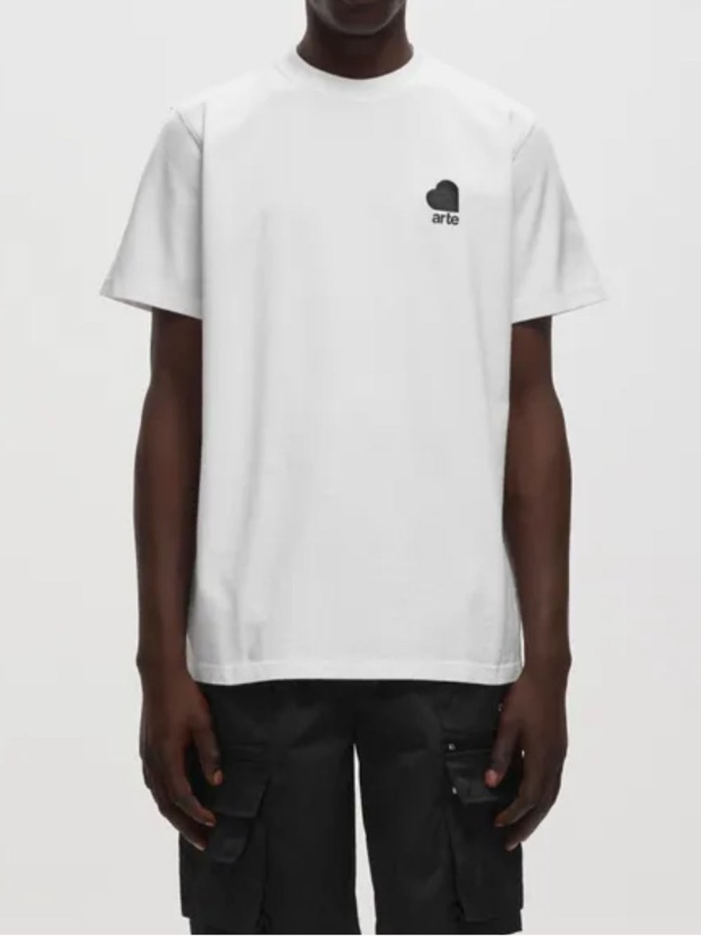 Arte XL White 100% Cotton Crooked Heart Tee